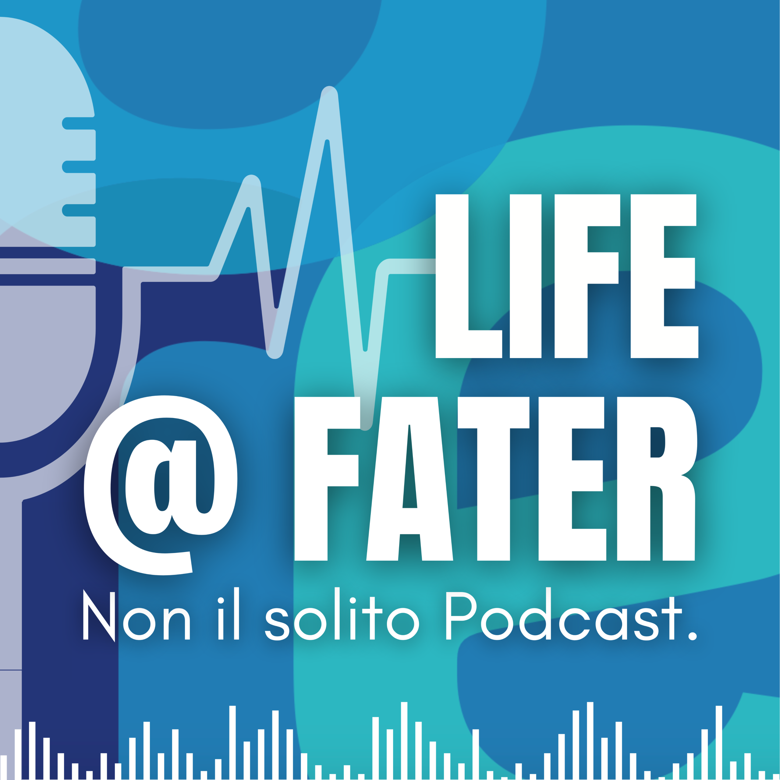 Grafica copertina del podcast 'Life at fater'