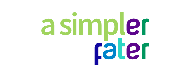 card con testo 'a simple fater'